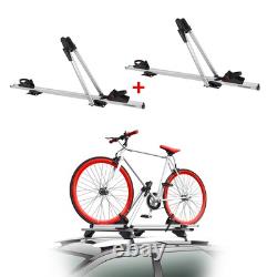 2 Menabo Porte-vélo de toit Juza Pour 2 Vélo 15kg en Aluminium ABE