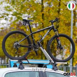 2 Menabo Porte-vélo de toit Juza Pour 2 Vélo 15kg en Aluminium ABE