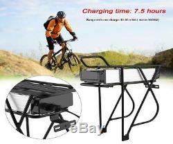 48V18Ah E-Bike Batterie Vélo Electrique Lithium avec Porte-Bagage pour V-Frein