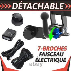 Attelage détachable pour Citroen C1 05-14+faisceau 7 broches pour porte-vélos