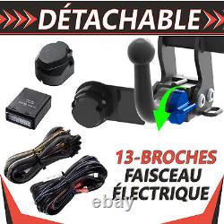 Attelage détachable pour Hyundai i10 2 II IA/BA 18-19+faisc 13b pour porte-vélos