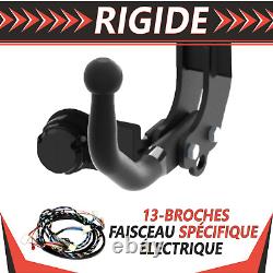 Attelage rigide+faisceau 13b spéc. Pour Kia E-Niro 1 I 19-22 pour porte-vélos