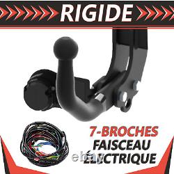 Attelage rigide pour VW UP 5P Hayon de 12+faisceau 7 broches pour porte-vélos
