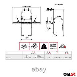 MENABO Porte-vélos sur Hayon pour Fiat Seicento 1998-2005 2 Vélos