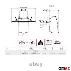 MENABO Porte-vélos sur Hayon pour Renault Scenic 1999-2016 3 Vélos