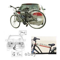 Porte-Vélos Pour 2 Vélos Sur Attelage de Remorque Inclus Éclairage Et Adaptateur