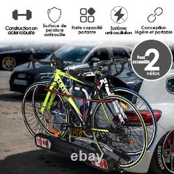 Porte-Vélos Sur Attelage Pour 2 Vélos Avec Conception Intelligente De Sculement