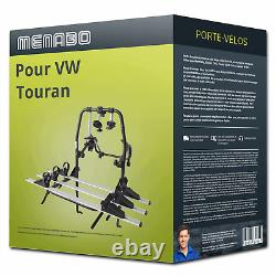 Porte-vélo Menabo Polaris 3 pour VW Touran type 5T1 3 vélos TOP