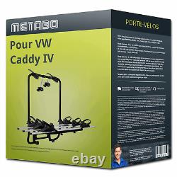 Porte-vélo Menabo Shadow Caddy black pour VW Caddy IV type SAA/SAB 3 vélos TOP