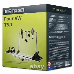 Porte-vélo Menabo Shadow T6 pour VW T6.1 Multivan 3 vélos TOP