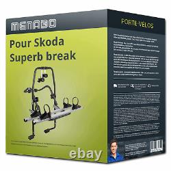 Porte-vélo Menabo Stand Up 2 pour Skoda Superb break III type 3V5 2 vélos TOP