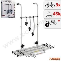 Porte-vélos Bici OK CAMPER 47/87 pour 3 vélos paroi arrière camping-car