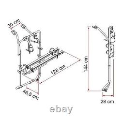 Porte-vélos CARRY BIKE FIAMMA pour VW Transporter T6 & T6.1 avec 2 portes arr