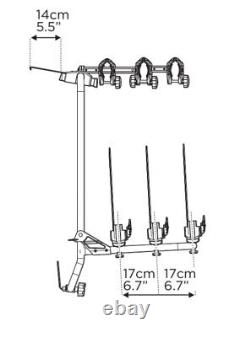Porte-vélos sur Coffre / Hayon 3 vélos pour Vw Transporter T6 Menabo Shadow T6