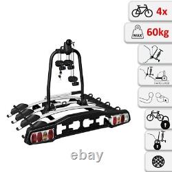 Ventus Porte-Velos sur Attelage Platforme pour 4 Velos Rabattable Platforme