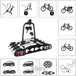 Ventus Porte-Velos sur Attelage Platforme pour 4 Velos Rabattable Platforme